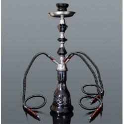 Shisha czarna 57 cm  - 3 węże