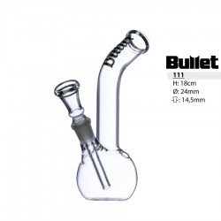 Szklane bongo Bullet 18 cm